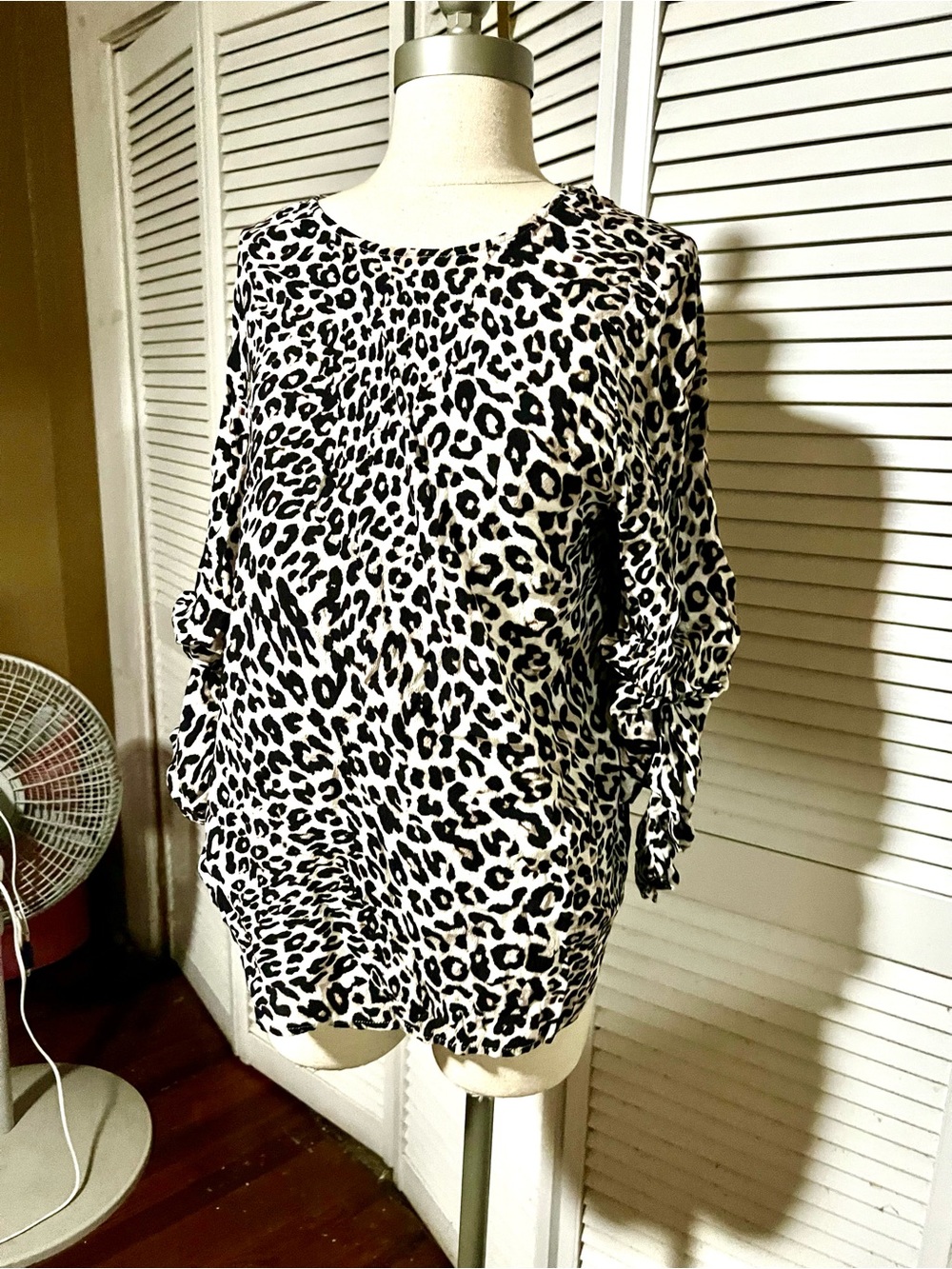 Fifteen Twenty Black & White Leopard Print Tunic